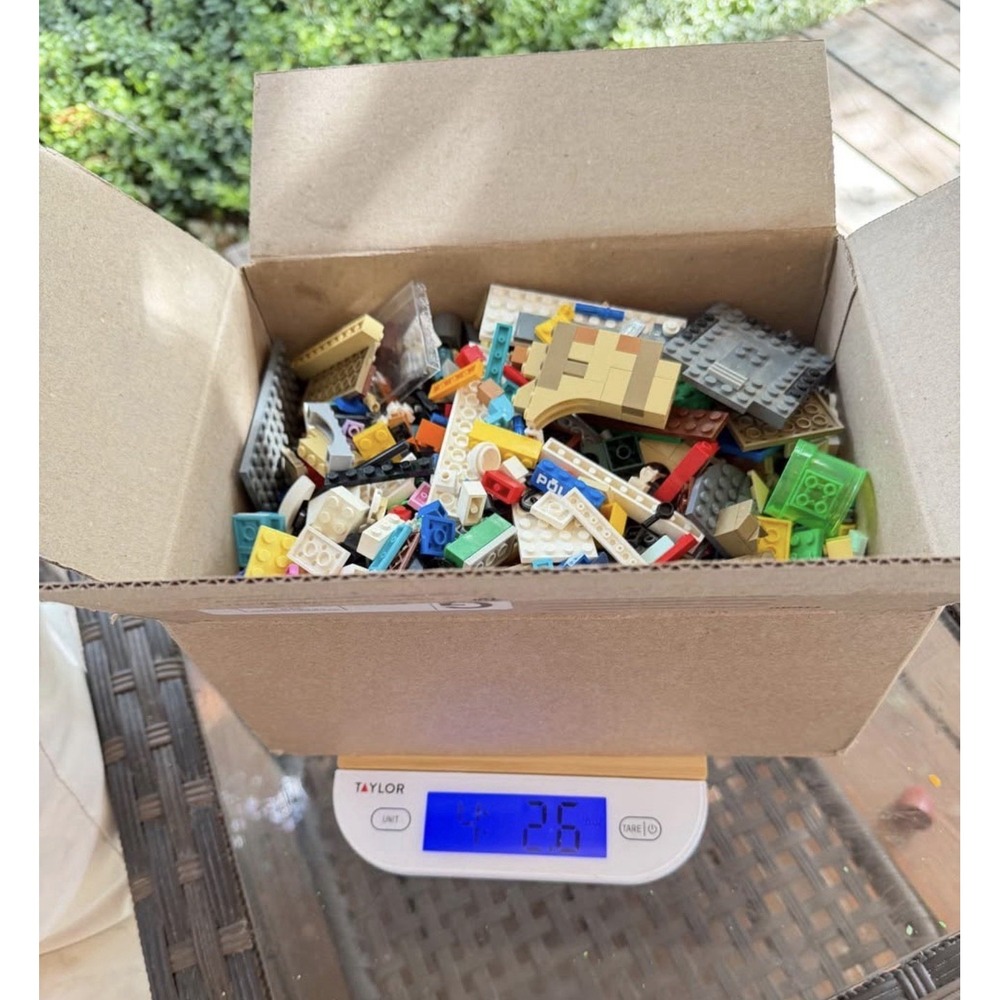 4.2 LB LEGO Building Blocks Parts Lot Windows Doors Wheels Bulk